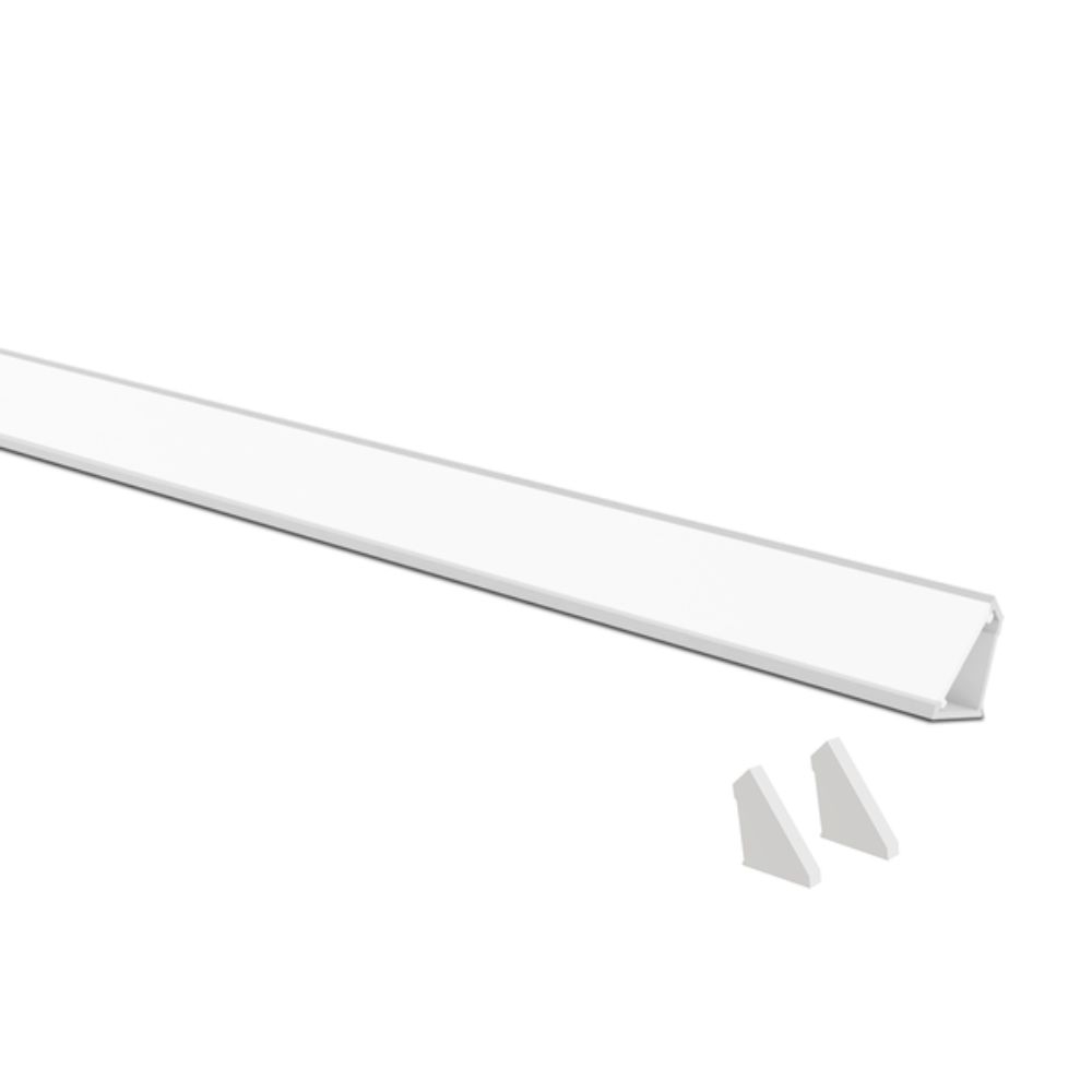 PERFIL LED VERTEX L15 SOBREPOR BRANCO (BARRA 2 METROS) TASCHIBRA