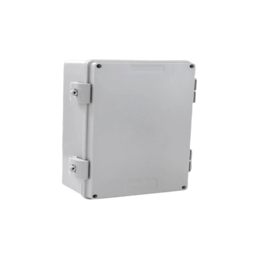 CAIXA ROHDBOX 250X160X90MM CINZA COMPLETA TAMPA BAIXA IP66 ROHDINA