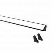 PERFIL LED VERTEX L15 SOBREPOR PRETO (BARRA 1 METRO) TASCHIBRA