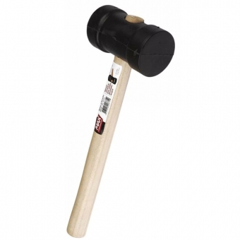 MARTELO BORRACHA CABO PLAST.40MM PRETO