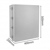 QUADRO COMANDO ROHDBOX 50X40X20CM CINZA COMPLETA  IP66 ROHDINA