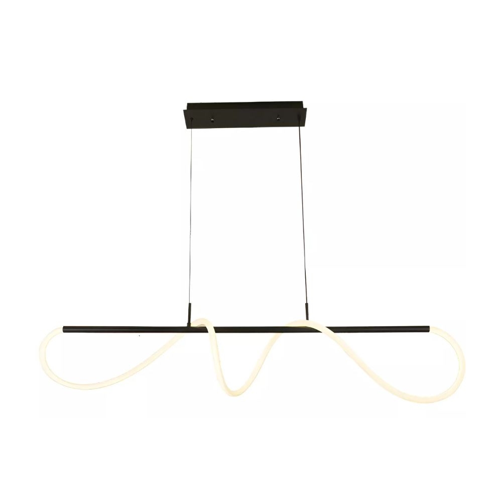 PENDENTE LED ORGANIC 250 28W 3000K PRETO TASCHIBRA