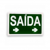 PLACA SAIDA 50X32 VERDE