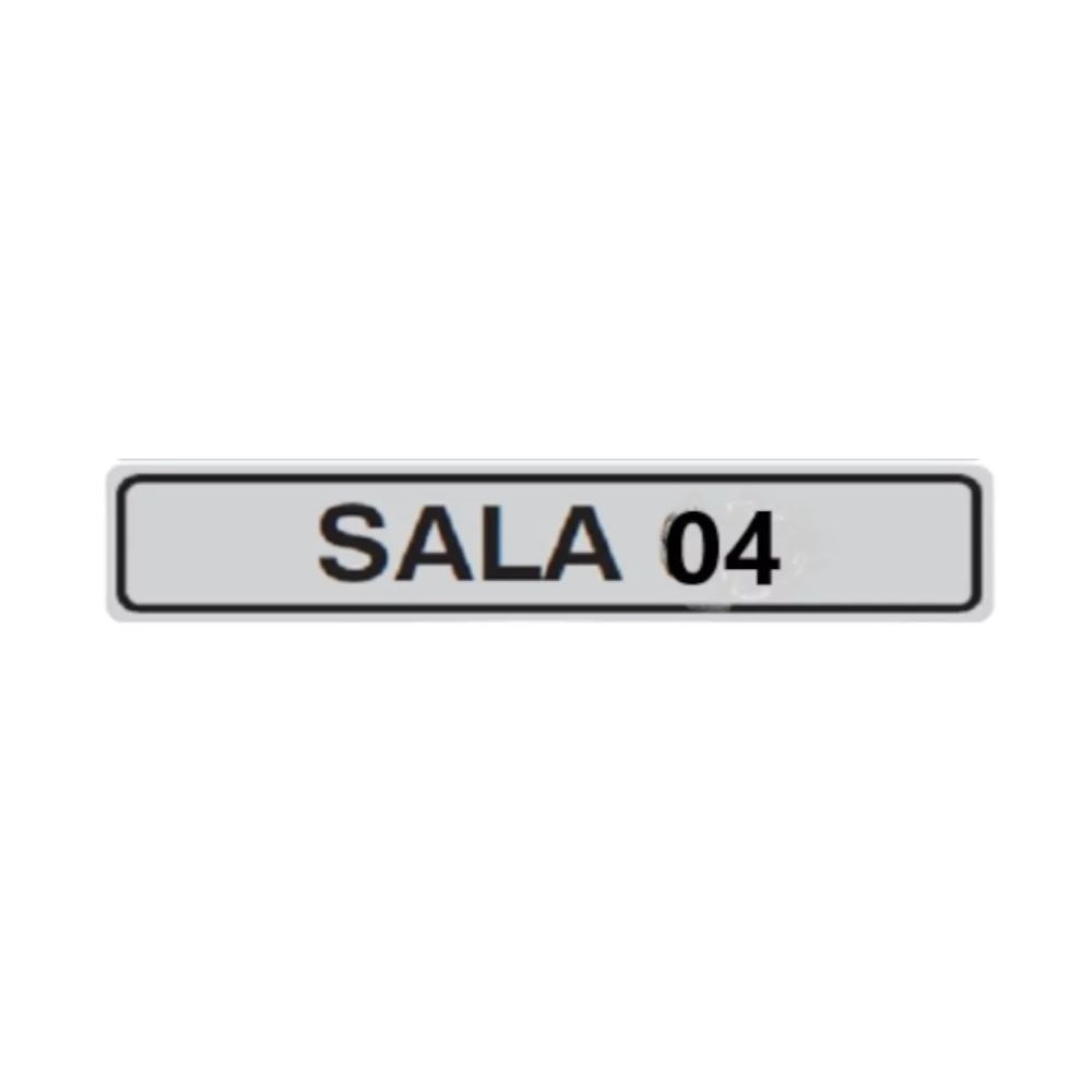 PLACA DE IDENTIFICACAO SALA 04