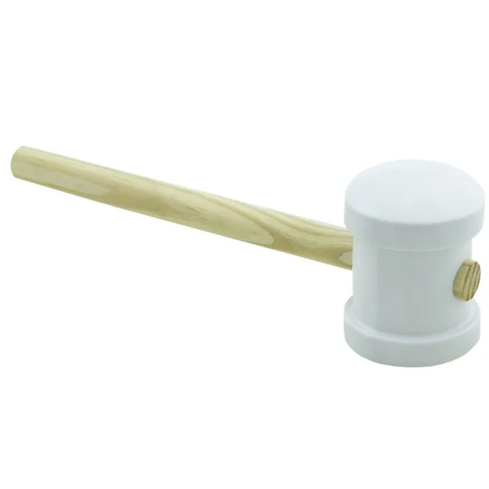 MARTELO BORRACHA CABO MADEIRA 60MM BRANCO THOMPSON
