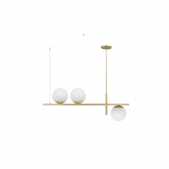 PENDENTE JABUTICABA 3L G9 40W OURO 400MM PALACIO
