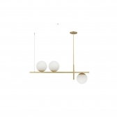 PENDENTE JABUTICABA 3L G9 40W OURO 400MM PALACIO