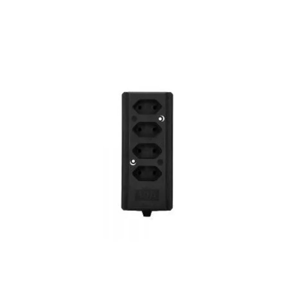 TOMADA BARRA QUADRUPLA BIAMP 3P 20A PRETA INTERNEED