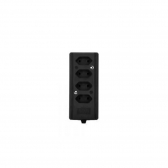 TOMADA BARRA QUADRUPLA BIAMP 3P 20A PRETA INTERNEED