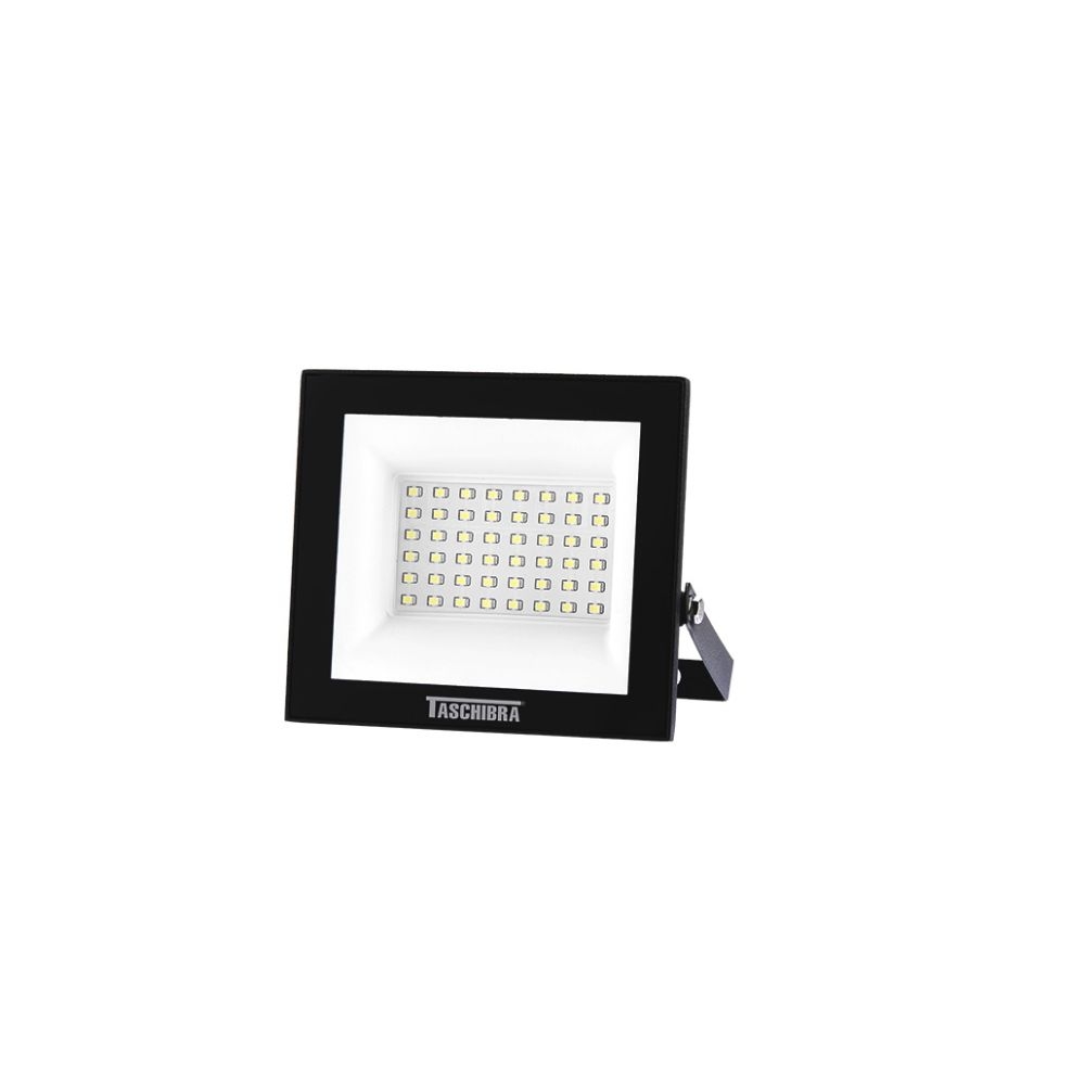 REFLETOR TR LED 50W 6500K PRETO TASCHIBRA