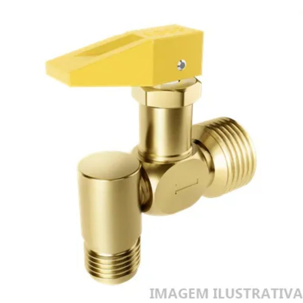 2139 REGISTRO CORTA FOGO 1/2 NPT E X 3/8 TM 90° ROCO
