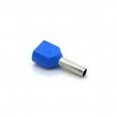 TERMINAL TUBULAR DUPLO 2.5MM AZUL