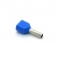TERMINAL TUBULAR DUPLO 2.5MM AZUL