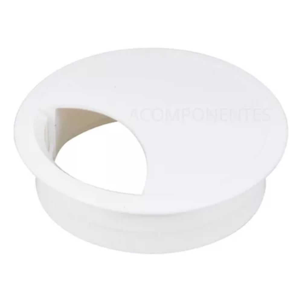 PASSADOR FIO 46MM BRANCO PARA MOVEIS