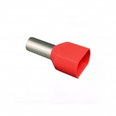 TERMINAL TUBULAR DUPLO 10MM VERMELHO