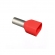 TERMINAL TUBULAR DUPLO 10MM VERMELHO