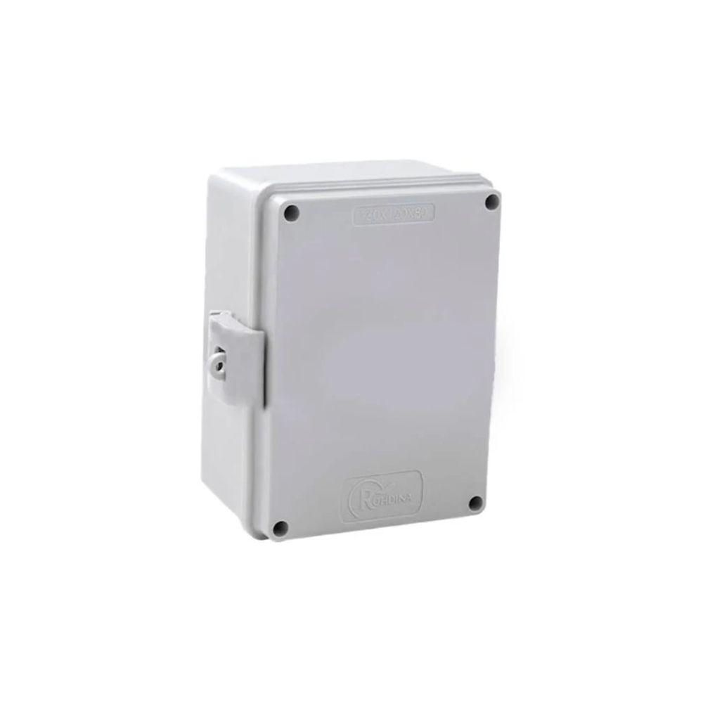 CAIXA ROHDBOX 160X120X80MM CINZA COMPLETA IP66 ROHDINA
