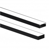 PERFIL LED ZENITH 50X21 SOBREPOR PRETO (BARRA 1 METROS) TASCHIBRA