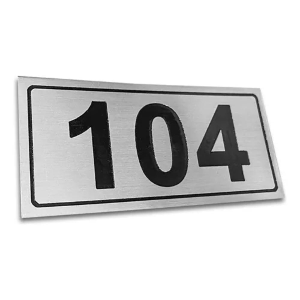 PLACA DE IDENTIFICACAO APTO 104