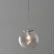 PENDENTE SFERA 200 E27 RIGATO LEITOSO COBRE PDS-9101 TASCHIBRA