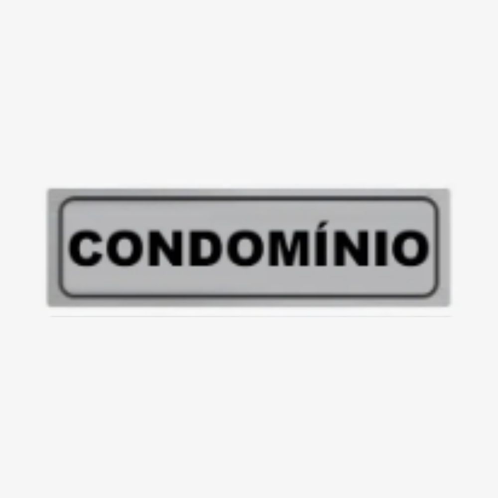PLACA DE IDENTIFICACAO CONDOMINIO