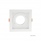 SPOT RECUADO BRANCO PAR20 TASCHIBRA
