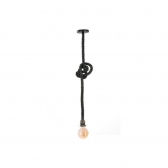 PENDENTE RUSTICO CORDA CHUMBO 1,80MT 1XE27 NORDECOR