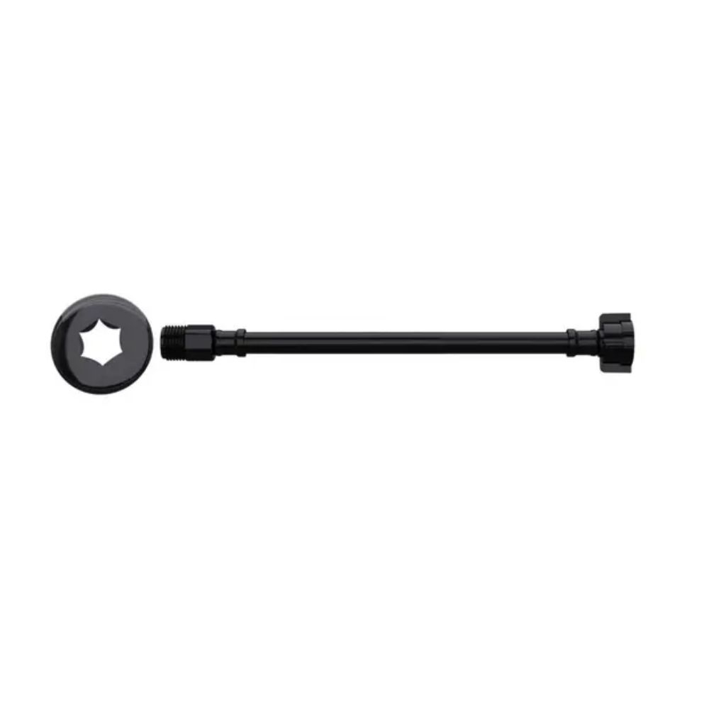 LIGACAO FLEXIVEL 1/2 PVC 60CM PRETA BLUKIT