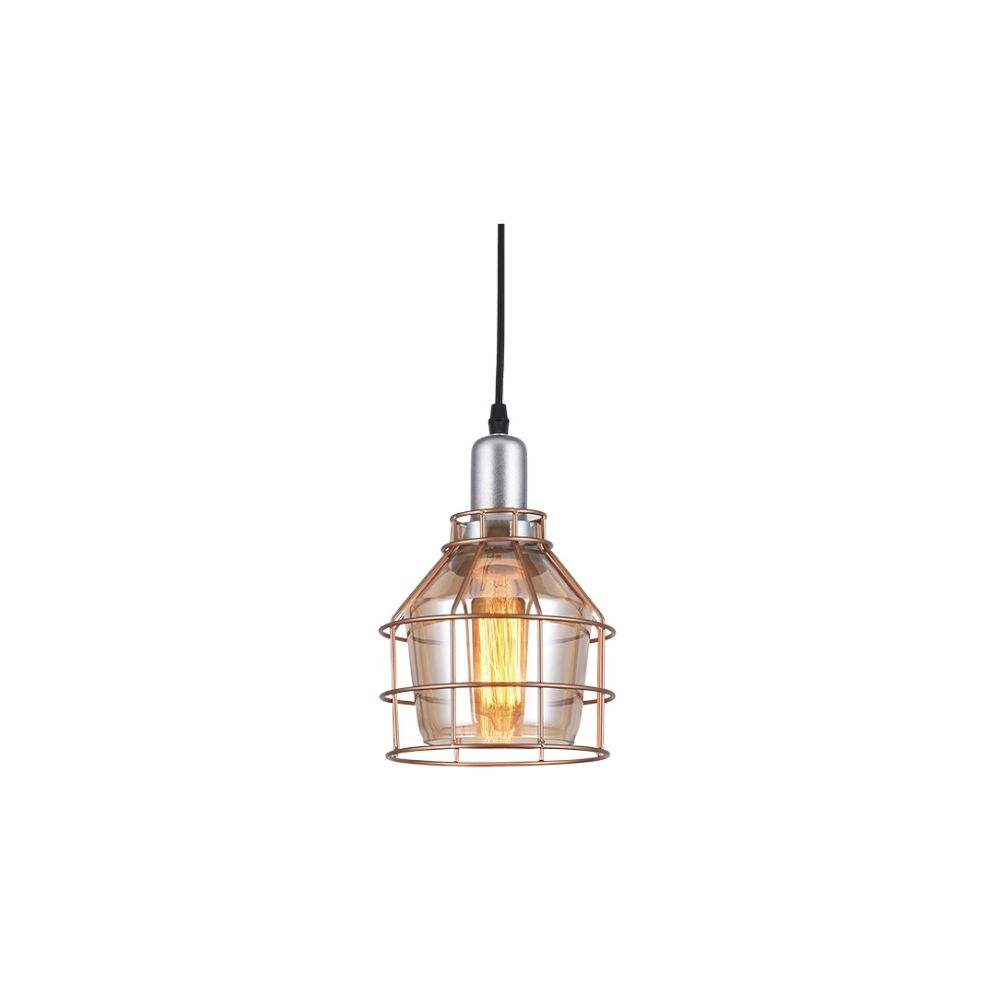 PENDENTE ARO 160 AMBAR 1XE27 TASCHIBRA
