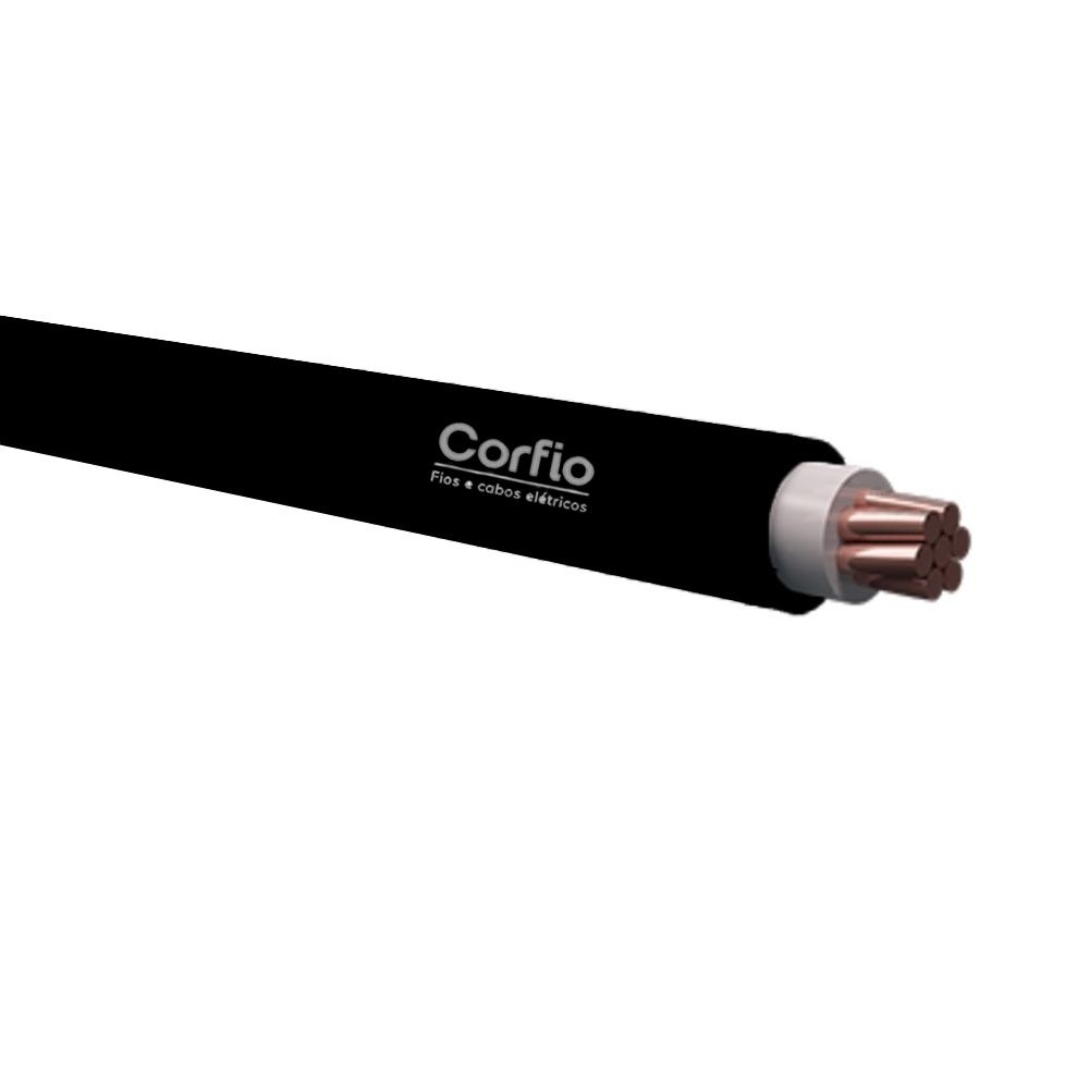 CABO 1KV SEMIRRIGIDO PRETO CORFIOSIL 10,00mm² a 50,00mm²