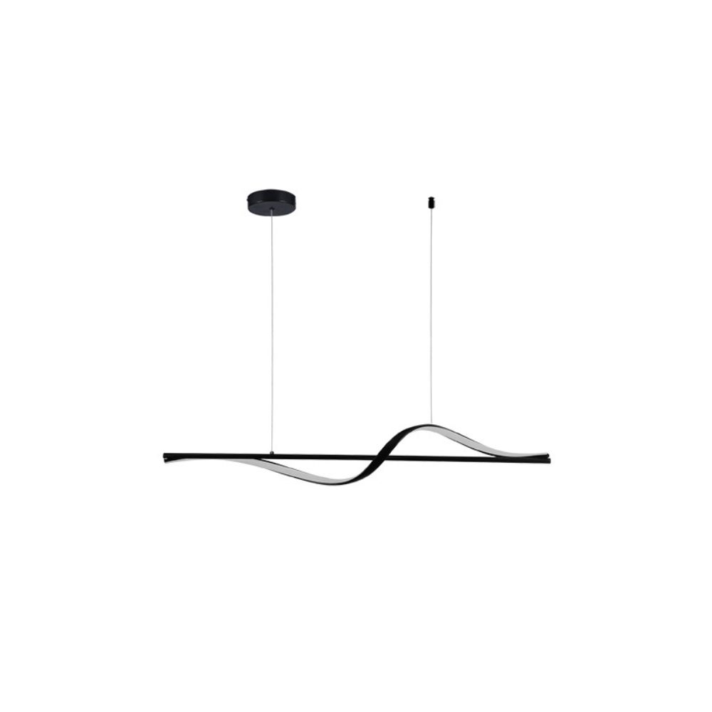 PENDENTE LED COASTER 20W 3000K PRETO TASCHIBRA