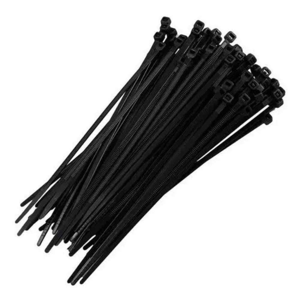ABRACADEIRA NYLON 2.5X100MM PRETA ROHDINA