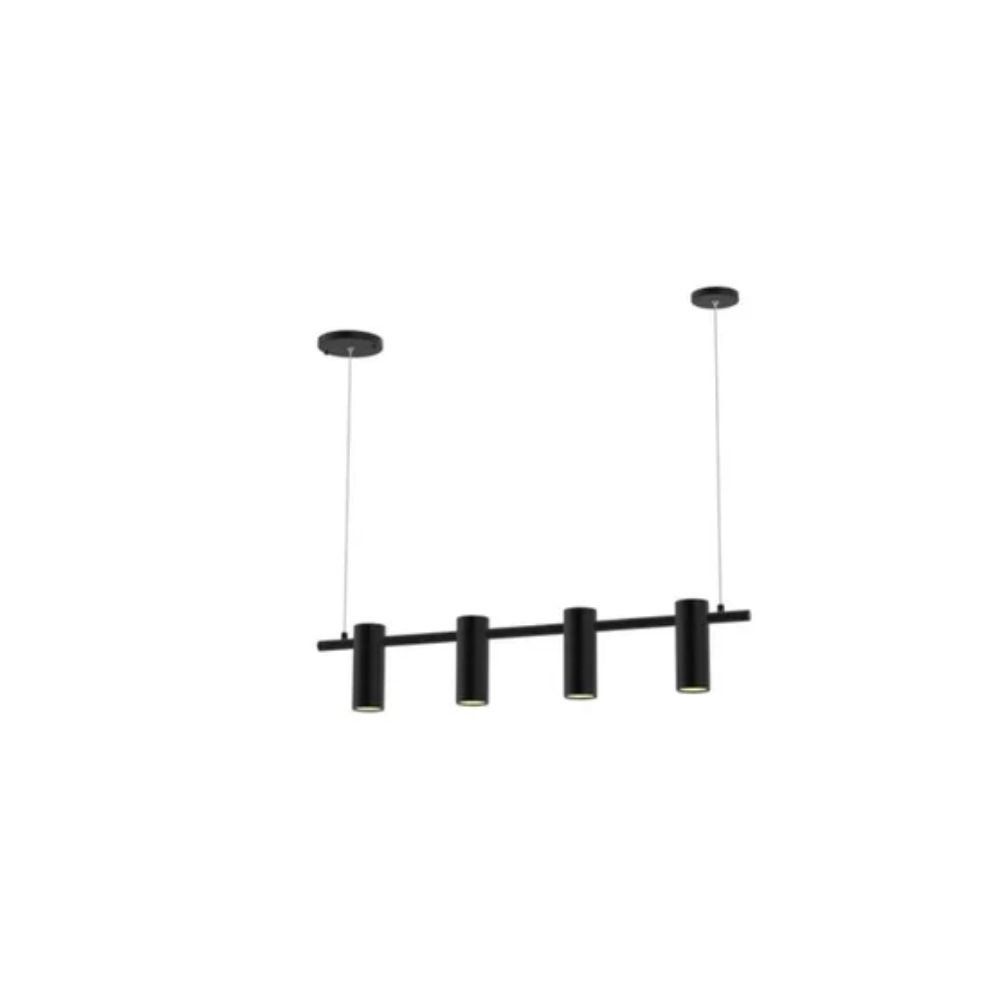 PENDENTE LN1133 TUBETE PRETO 4XGU10 LUMIX