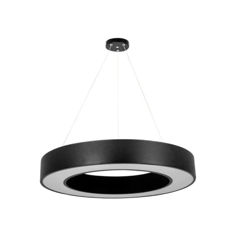 PENDENTE LED OTAN REDONDO PRETO 36W 3000K NORDECOR LL7053