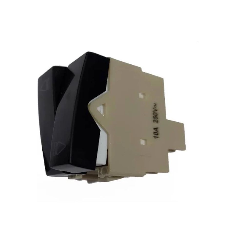 MODULO INT. DUPLO PULSADOR REVERSIVEL PRETO SLEEK MARGIRIUS