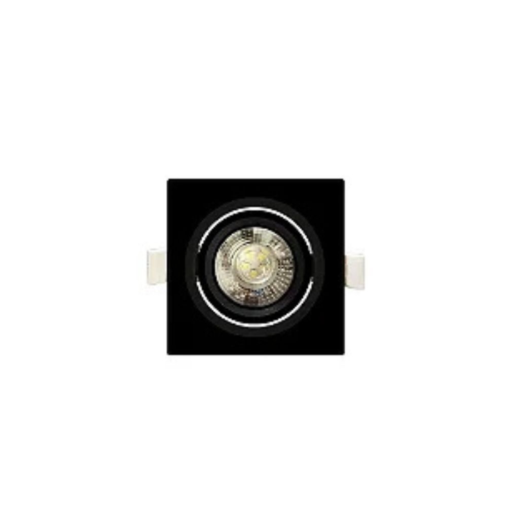 SPOT 5W 6500K QUADRADO PRETO EMBUTIR ALLTOP TASCHIBRA