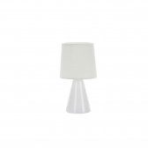 ABAJUR CERAMICA POTTERY E27 BRANCO TASCHIBRA