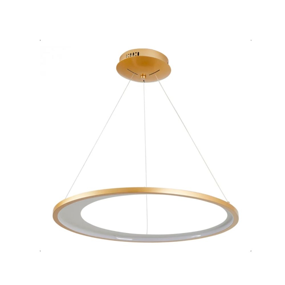 PLAFOM LED ZAHAL 42W 3000K DOURADO FOSCO NORDECOR