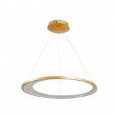 PLAFOM LED ZAHAL 42W 3000K DOURADO FOSCO NORDECOR