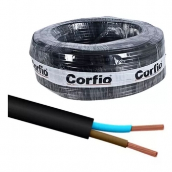 CABO PP 2X0.75MM PRETO CORFIOSIL