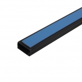 CANALETA 20X10X2000 PRETA FITA DUPLA FACE DUTOPLAST