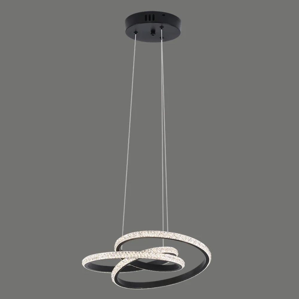 PENDENTE LED KENA 38W 3000K PRETO NORDECOR