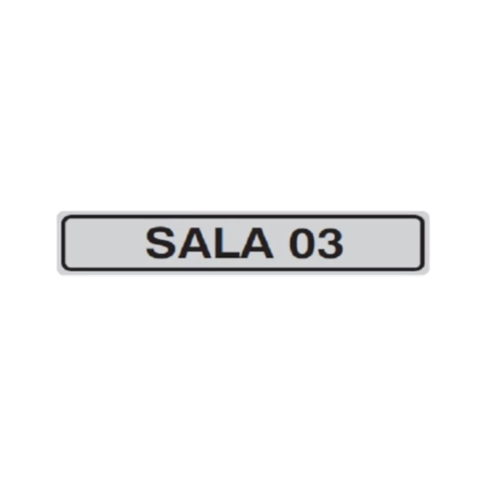 PLACA DE IDENTIFICACAO SALA 03