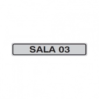 PLACA DE IDENTIFICACAO SALA 03