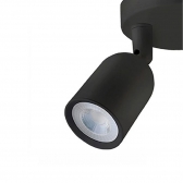 SPOT LED DIRECT BASE CIRCULAR 2X4W 6500K PRETO TASCHIBRA