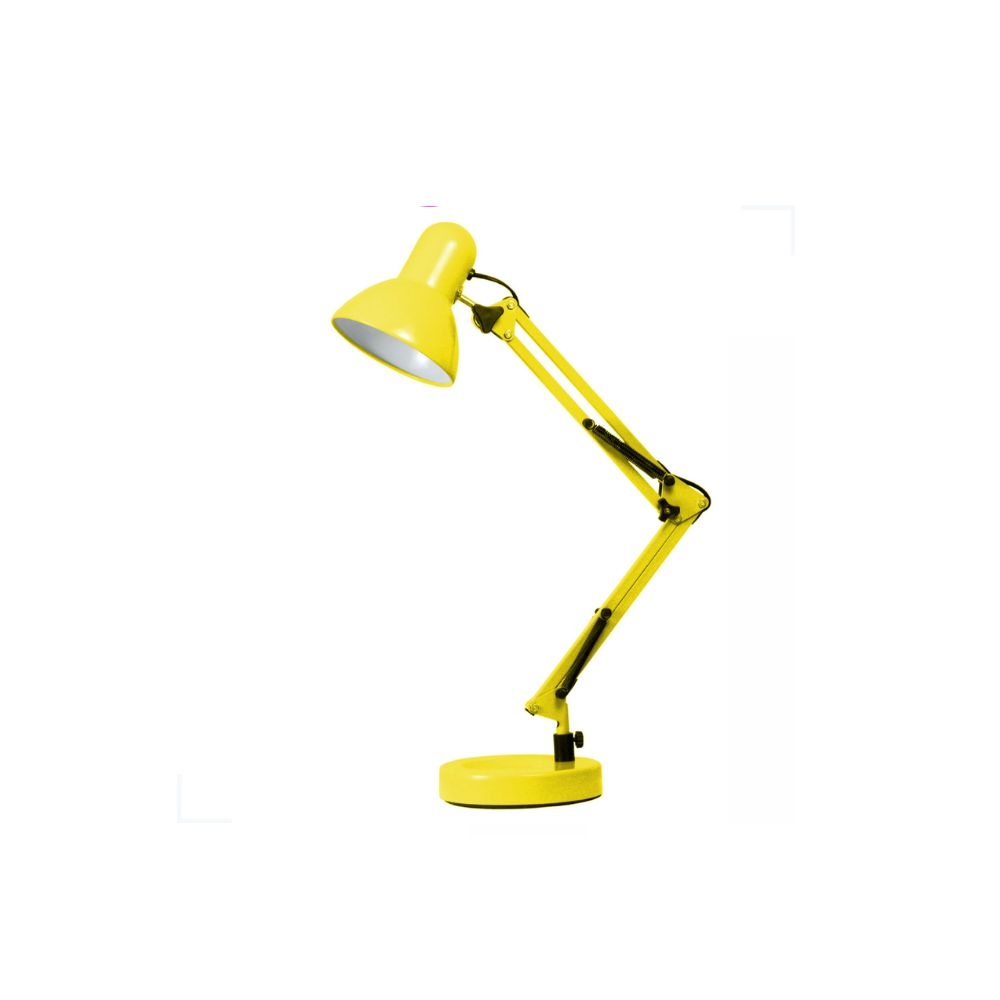 LUMINARIA DE MESA ARTICULAVEL BASE AMARELA LMA10111 G20