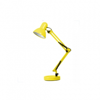 LUMINARIA DE MESA ARTICULAVEL BASE AMARELA LMA10111 G20