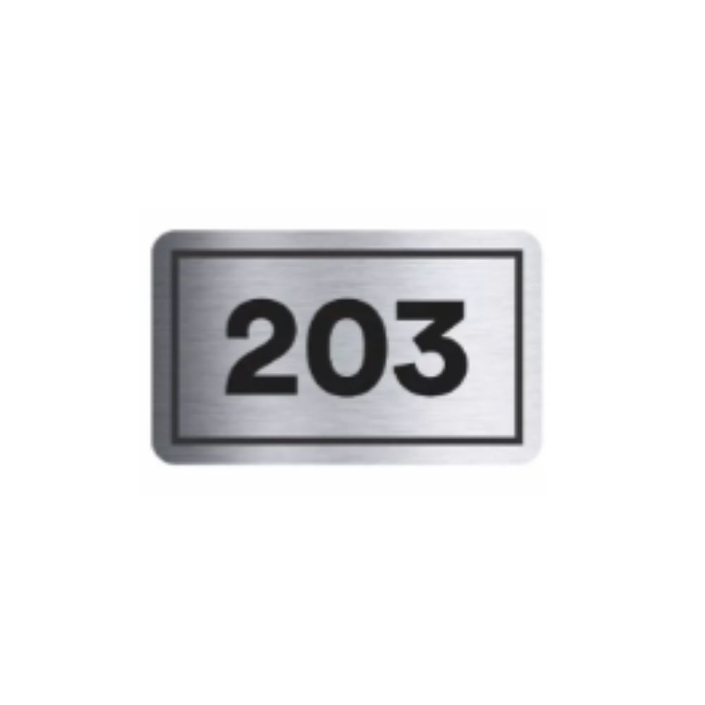 PLACA DE IDENTIFICACAO APTO 203