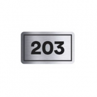 PLACA DE IDENTIFICACAO APTO 203