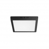 PAINEL LUX 18W QUADRADO SOBREPOR 6500K PRETO TASCHIBRA